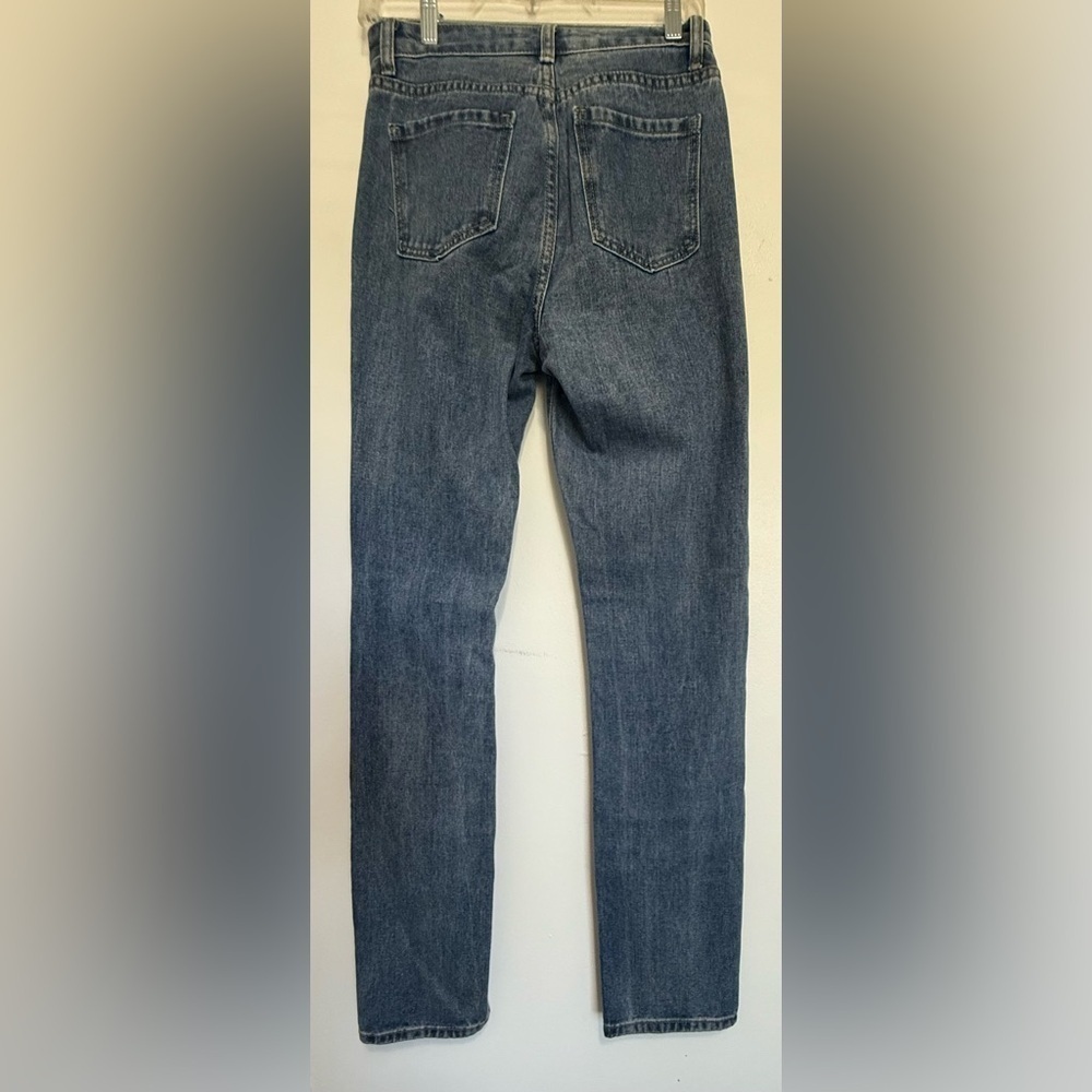 2 Pairs of NEW SHEIN Jeans Black and Blue (xs) Denim (sm) - never seen worn - Picture 6 of 15